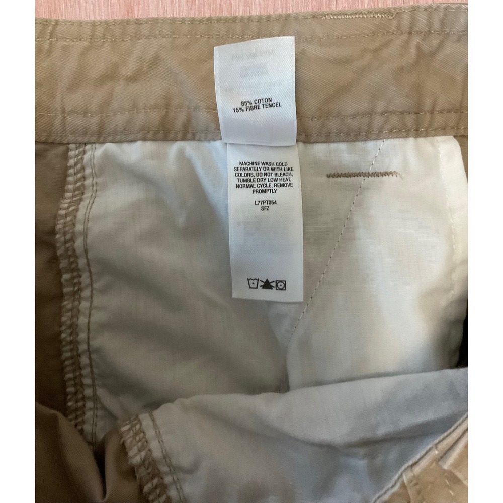 Cabelas Womens Cargo Pants Straight Leg Cotton Tencel Size 4/35 - Picture 5 of 10